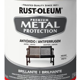 Esmalte Anticorrosivo Metal 946ml Negro Brillante Rust Oleum